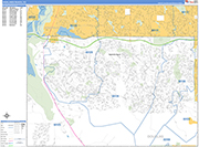 Highlands Ranch  Wall Map Basic Style